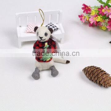 Lovely hanging knitted toy mongoose native Christmas Decorations