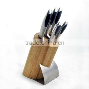 5pcs kitchen knives set with knife block