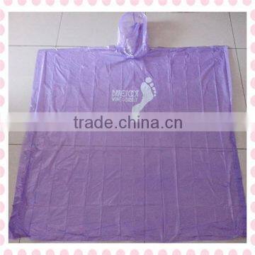 cheap disposable PE rain poncho /rain poncho water prevent