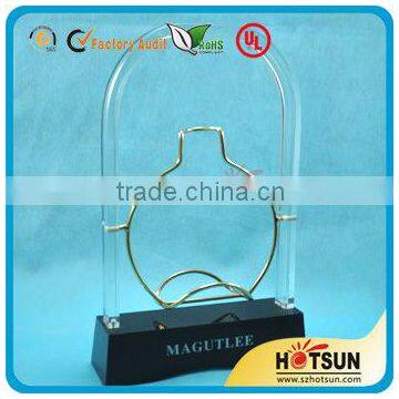 alibaba gold supplier acrylic wine display stand for interior decoration