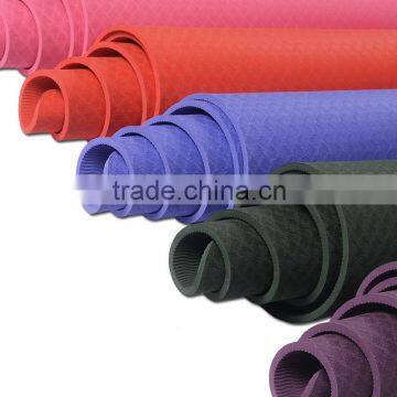 Custom OEM Manufacturer For Professional Embossed Printing Logo Eco Yoga Mat/Anti-slip Rubber TPE Yoga Mat photo-2