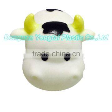 Cow Toys for Toddler,Vinyl Farm Animal Toys,White Plastic Small Toy