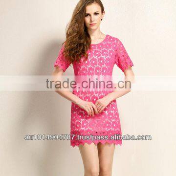 2014 EUROPEAN LATEST COLLAR DRESS A308