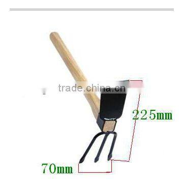 Small Garden Fork & Hoe F322D With A-Class Hard Wood Handle