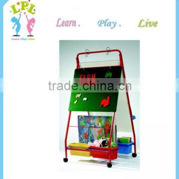 High quality steel material double-side useful easel teacher writing and painting easel
