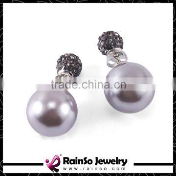 Double Sided Fashion Ball Earrings