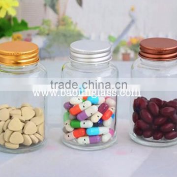 120ml capsule medicine glass bottles