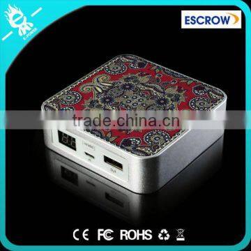 diy square power bank 6600mah powerbank for smartphon/Samsung/Nokia/HTC/Blackberry