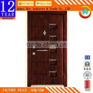 High Quality Stormproof Armored Security Steel Door New Fashion Design Door Factory Wholesale Front Door