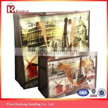 laminated non-woven shipping bag with zipper