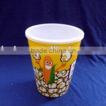 plastic popcorn cup bowl