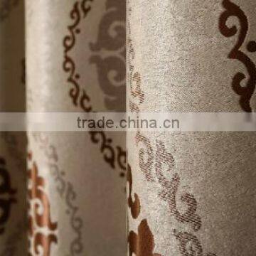 customized window curtain fabric, jacquard fabirc 039 fire retardant blackout fabric for bedroom