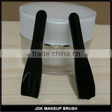 Disposable Black Curved Cosmetic Spatula Scoop Makeup Mask Spatula Plastic Spoon