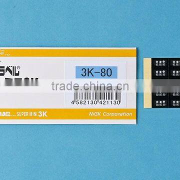Small temeprature sensor label for logistics and storage of electric devices
