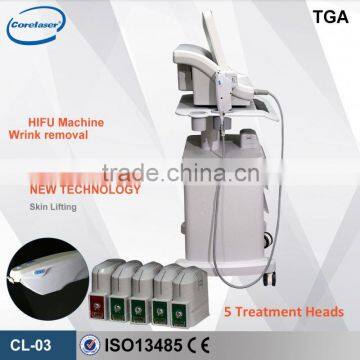 HIFU Machine High Intensity Focused Ultrasound Best Face Lift and Wrinkle Removal Machine photo-2
