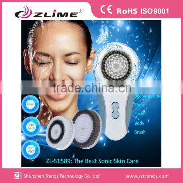 Beauty vibrating exfoliating face cleansing brush