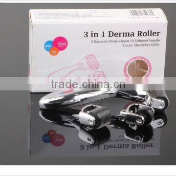 GTO original manufacture wholesale 3 in 1derma roller for eye, face and body use