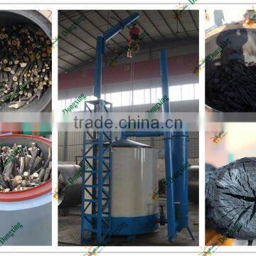 large volume wood sawdust branch carbonization furnace