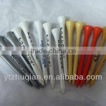 Hot-stamped golf tee with many size printed logo wholesale