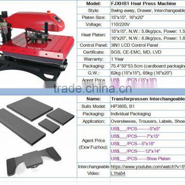 Pneumatic Automatic Heat Sublimation Machine for T-shirt FJXHB1 photo-5