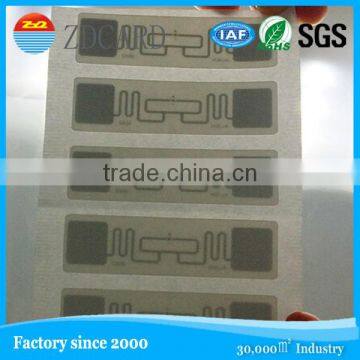 Customized size passive rfid smart label UHF rfid inlay