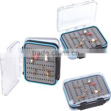 Fly Fishing colorful clear plastic waterproof fly box