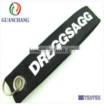 New products on china market short felt lanyard with keyring