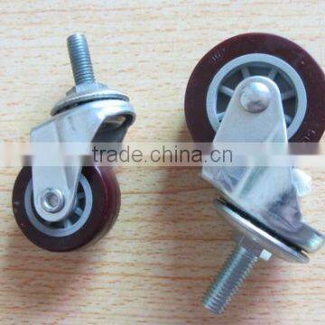 Adjustable caster with stainless steel forks