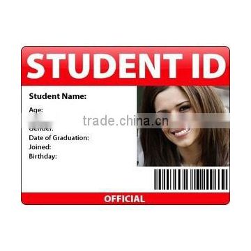 Fast Free Sample ! Student ID Card, RFID IC Card, Contactless Card/plastic id card maker