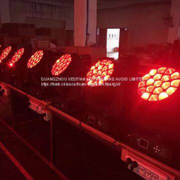 ZOOM Full Color 19*15w Led Moving Head Sharp Light for Club/19pcs Led Moving Head /19*15w Shower Head Light photo-5