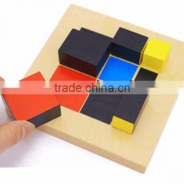 Preschool Training Learning Toys Montessori Trinomial Cube Math Education photo-4