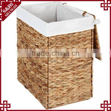 Environmetal Natural Water Hyacinth Woven Home or Hotel Laundry Basket photo-3