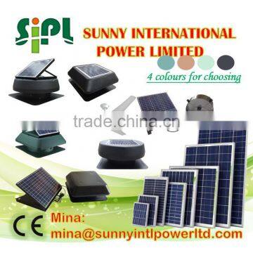 Renewable Energy Solar Power Inductrial Ventilator Attic Top Ventilation Air Conditioning Roof Blower Vent Kits Ventilating Fan photo-3
