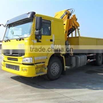 HOWO Sinotruk new 10 Wheels truck 8T Mounted crane