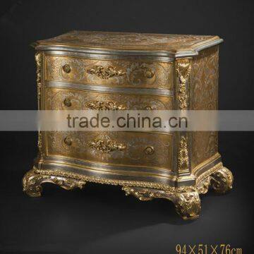 Imperial Noble Design Button Tufted Chesterfield Bed, Luxury Wood Carved King Size Bed & Night Stand,Royal Bedroom Furniture Set photo-3