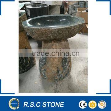 Natural pedestal sink pedestal basin grass granite