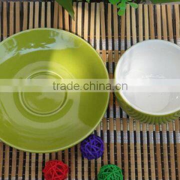 Haonai Hot Sale High Quality Ceramic Small Coffee Cup and Saucer Sets photo-5