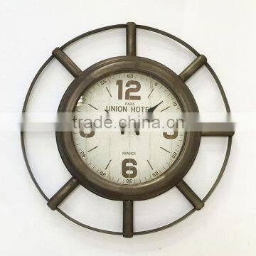 Hot Sale!!! Round Metal Vintage Multi Color Roman Numeral Wall Clock