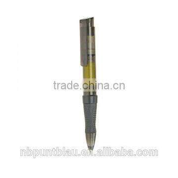 Ballpoint Pens in Plastic Case With Memo Stickers and Rubber Grip