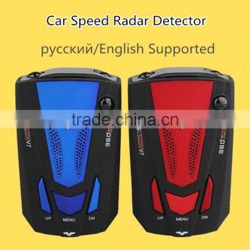 Hot-selling Radar Chronograph Car Radar Detector 360 Degree Russian/English Voice Remind Car Speed Limited V7 Radar Detector