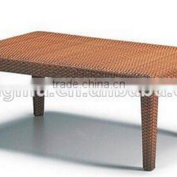 2017 Trade Assurance Hot Sale Outdoor Resin Wicker expanding rattan coffee table