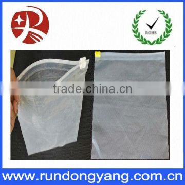 Wholesale white zipper clear bag