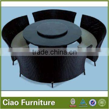 Rattan Restaurant Ding Dong Feng Round Rotating Dining Table photo-2
