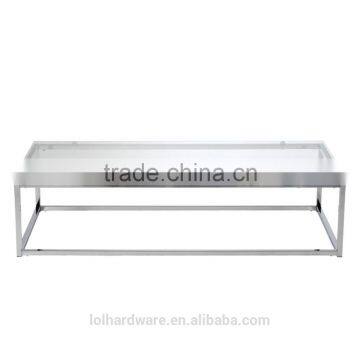 Factory Price Euro Style Metal Chrome Base Coffee Table photo-2
