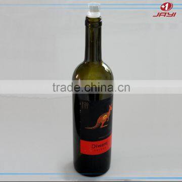 China Wholesale Personalize Fancy Crystal Clear Plastic Lucite Acrylic Wine Stopper photo-4
