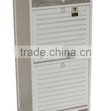 2016 Sell Well Euro Style White Lacquer Shoes Cabinet photo-2