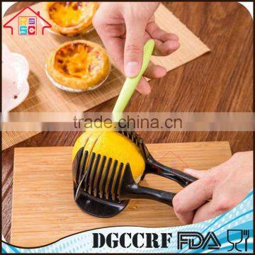 NBRSC 2 in 1 Function Portable Lemon Tomato Vegetable Slicer Divider Food Slices Clip Kitchen Helper Holder photo-2