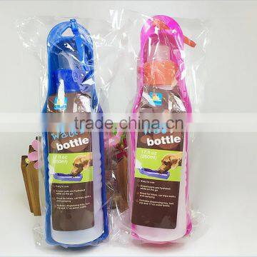 250ml Pet Automatic Feeding Bottle Outdoors Plastic Water Bottle Shaker photo-5