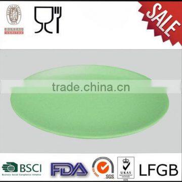 Round Melamine Dinner Plate Solid Color Dinnerware photo-2