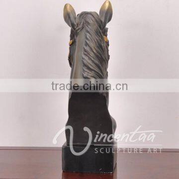 Art Deco Riproduzioni Life Size Resin Craft Fiberglass Head Horse photo-3